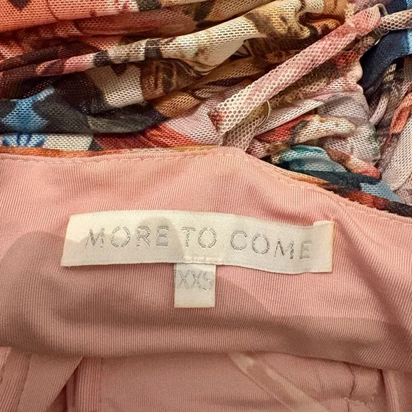 Artistic Print Ruched Dress - Picture 4 of 4